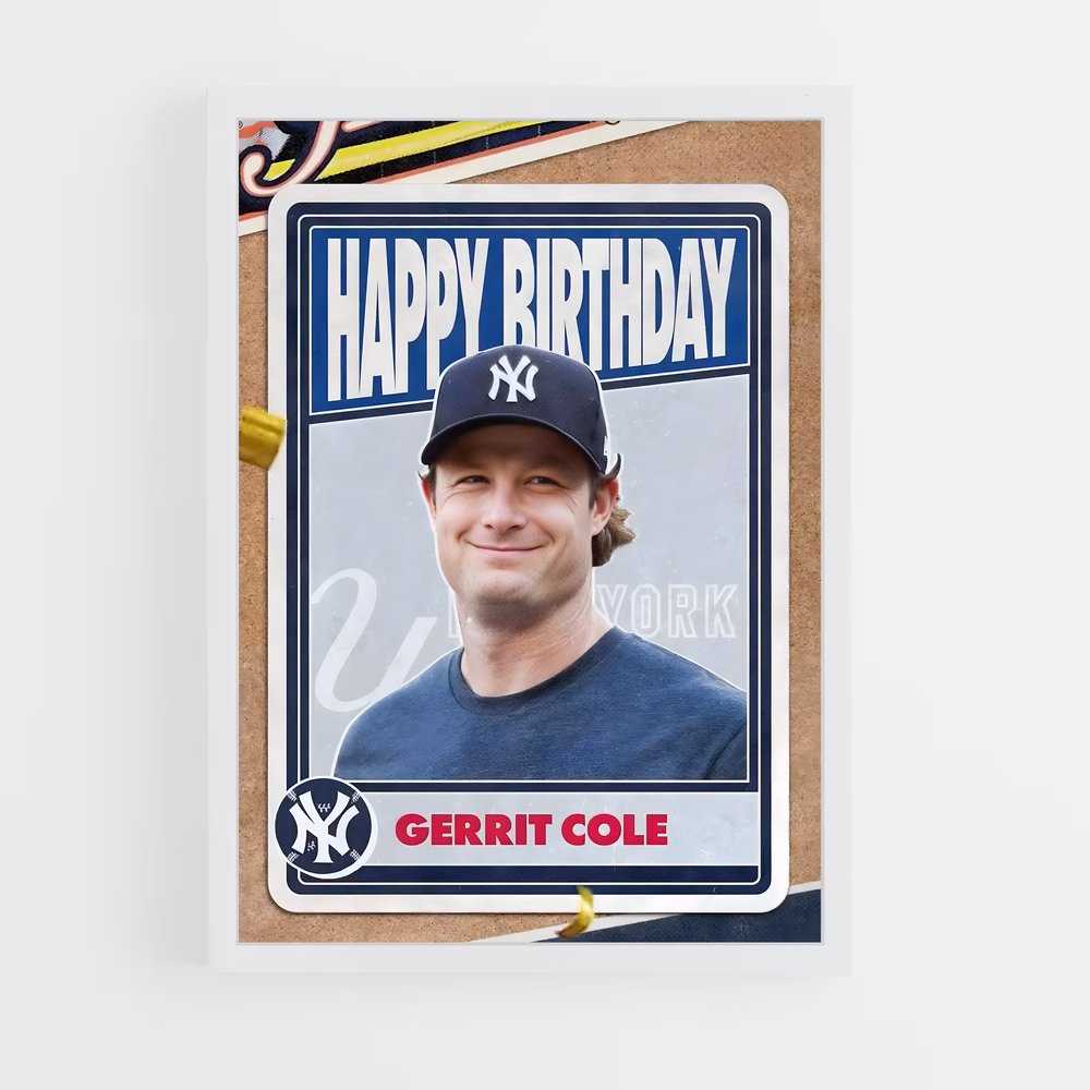 Poster Gerrit cole roi – affiche Baseball (vue 3)